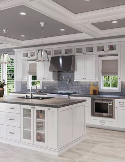 Shaker-White-Cabinets-US-Cabinets | Carpet Outlet Plus